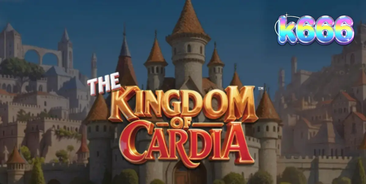 Tampilan antarmuka seluler slot The Kingdom of Cardia dengan grafis taman fantasi yang memukau.